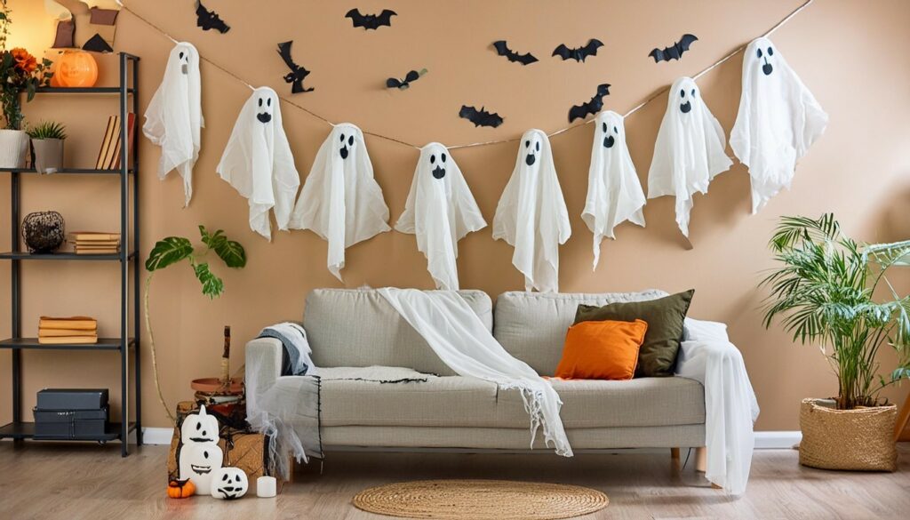 décoration Halloween tissu