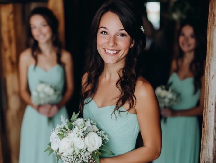 robe verte pour mariage