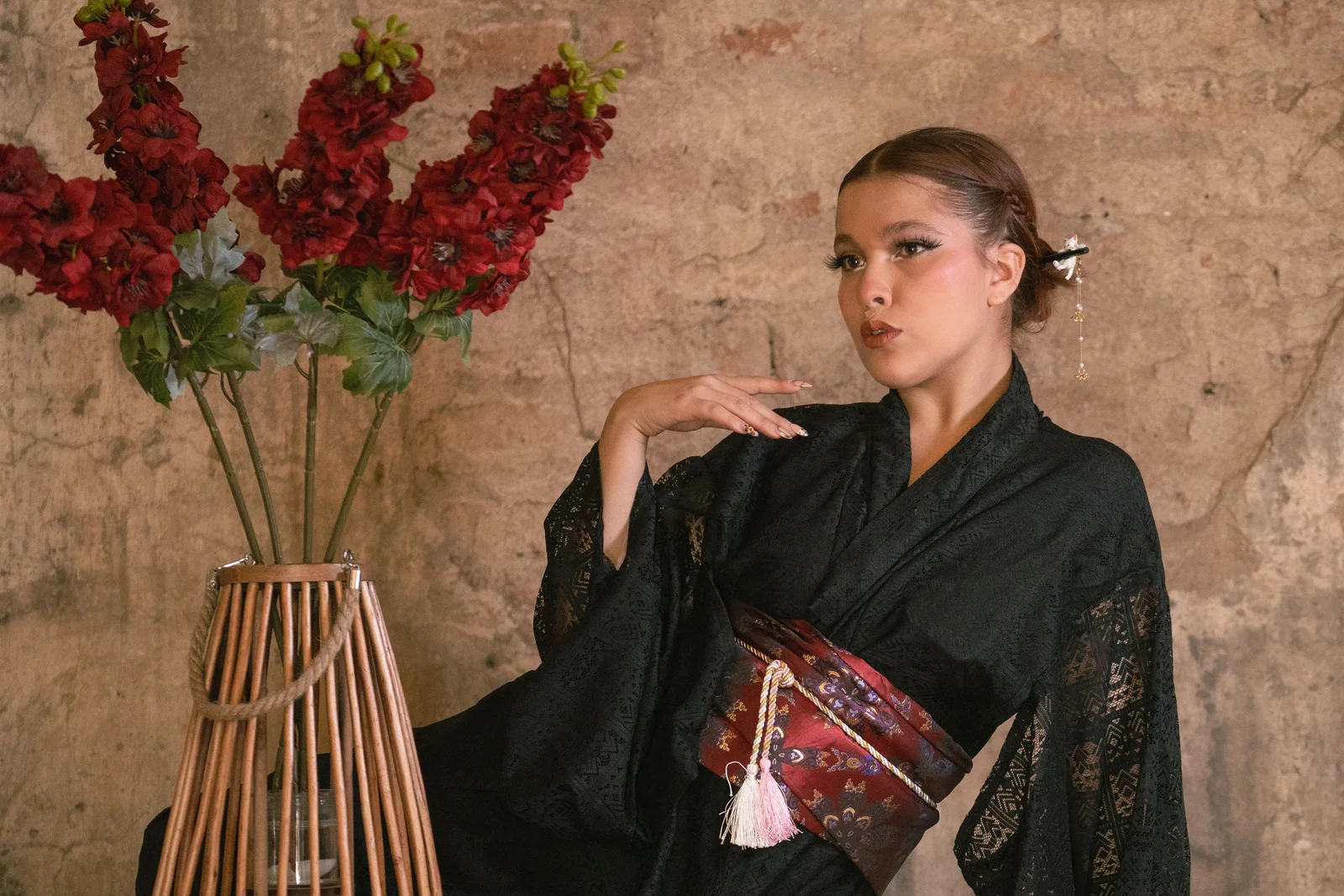 Robe à manche kimono, tombé fluide sur le buste